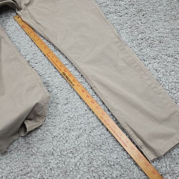 7 For All Mankind Pants 36 (Fits 35x29) Beige Adrien Airweft Twill Office Preppy - Picture 12 of 14